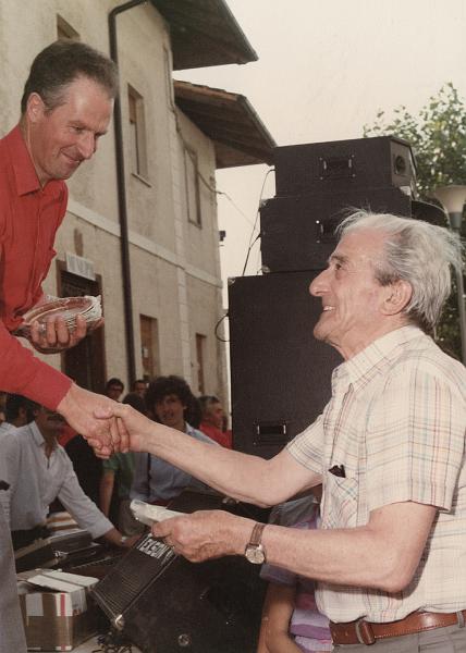 Aldo e Silvio Pedrotti.jpg - Aldo Lorenzi ed il grande Silvio Pedrotti